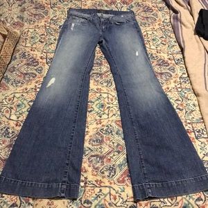 Dry Aged Demin Wide Leg Jeans sz 27